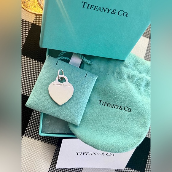 Tiffany and Co. Tiffany Blue Paint Splatter Pendant & Chain (Retired) - Picture 9 of 10